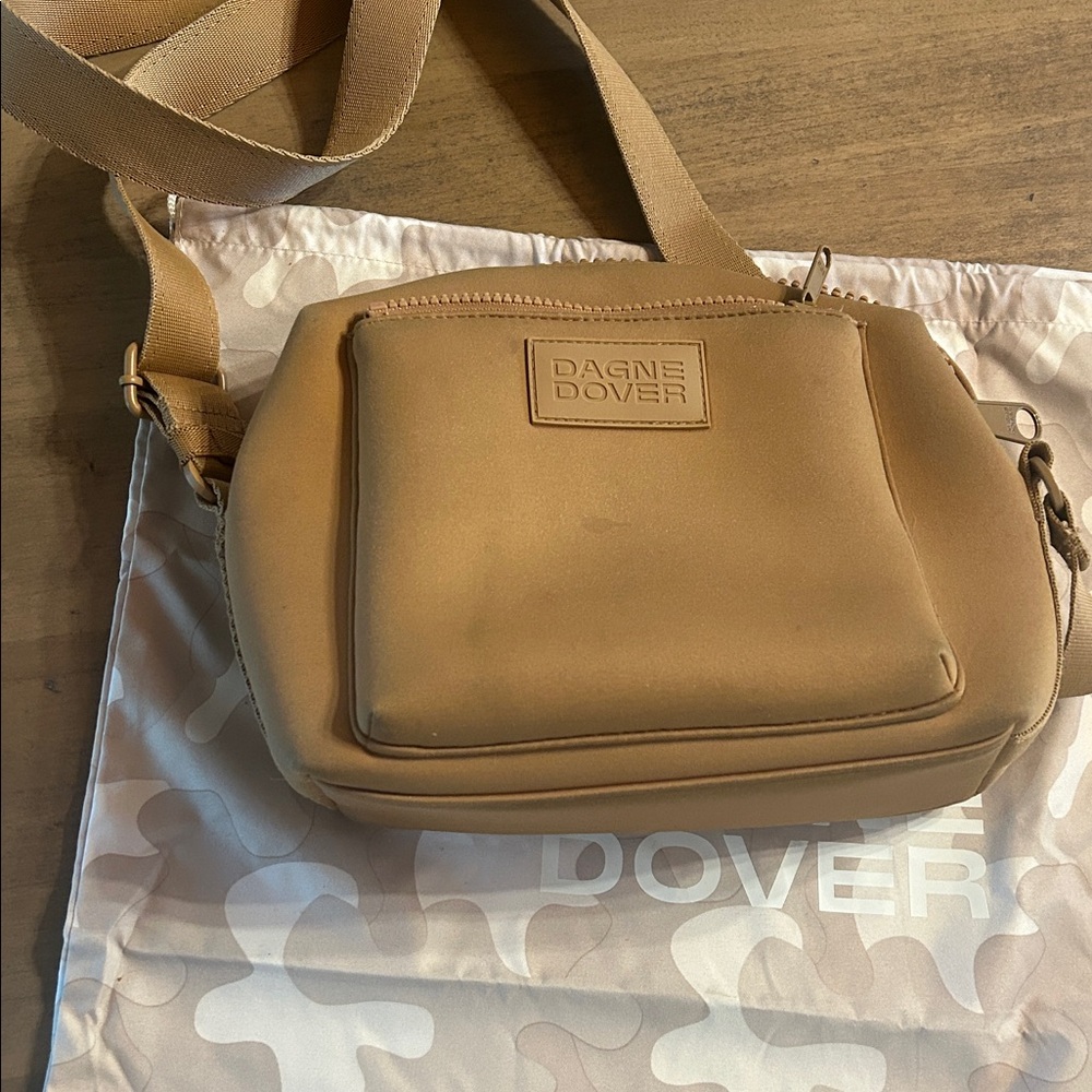 Dagne Dover Camel Crossbody Bag